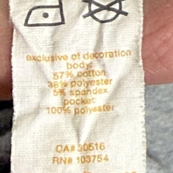 Lucy Grey Faux Wrap‎ Front Cowl Neck Pullover Sweatshirt Top Women's Medium - Picture 5 of 6